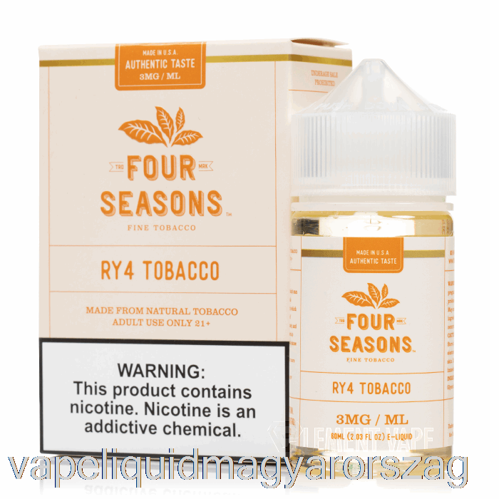 Ry4 Dohány - Négy évszak - 60 Ml 12 Mg Vape E Cigi